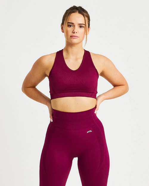 AYBL Balance V2 Seamless Sports Bra Lila | 439-AUOZJG