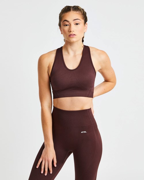 AYBL Balance V2 Seamless Sports Bra Schokolade Braun | 180-KIDNWB
