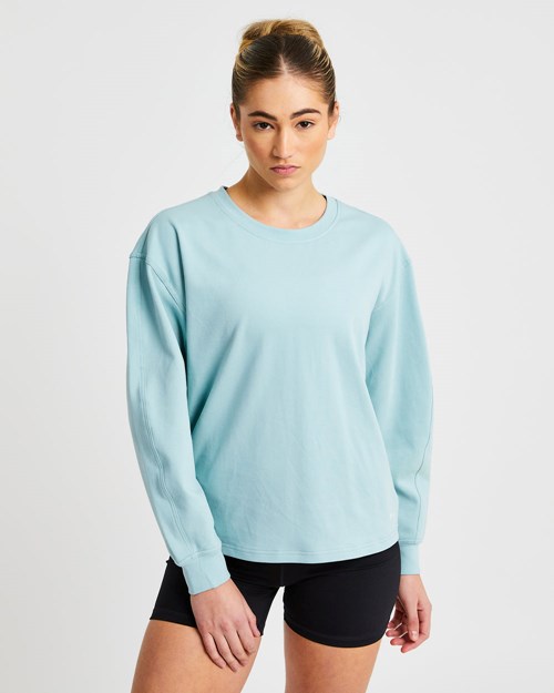 AYBL Essence Drawcord Jumper Washed Sage | 609-NHWFYX