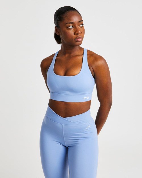 AYBL Flow Sports Bra Blau | 625-EQBWZL