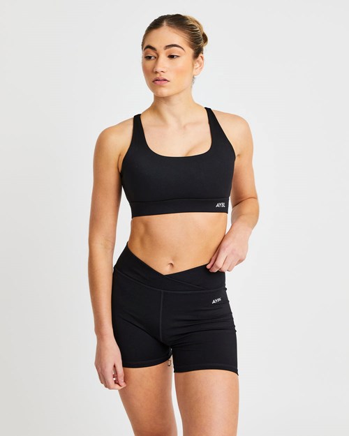 AYBL Flow Sports Bra Schwarz | 825-ZNYHTB