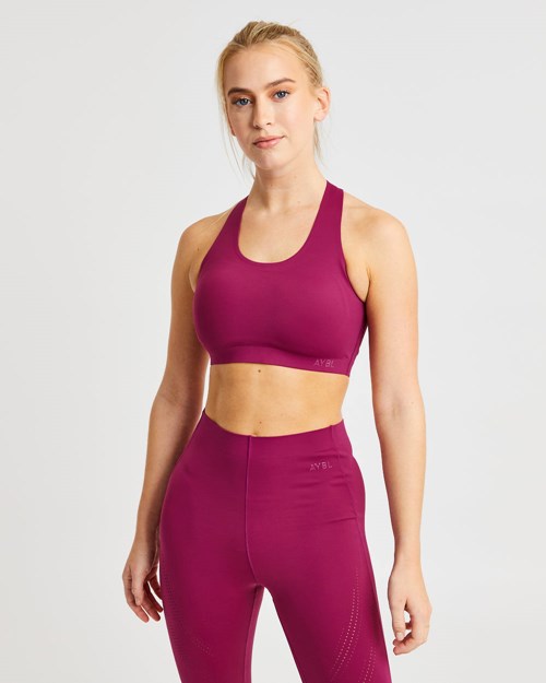 AYBL Fusion Sports Bra Berry Wine | 708-AOHMIG