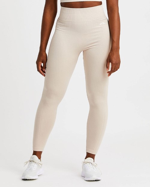 AYBL Luxe Seamless Leggings Sand | 048-KNAWOQ