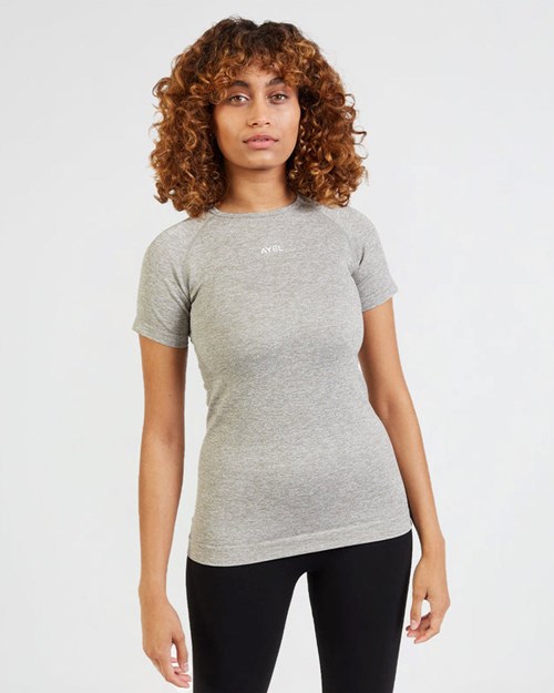 AYBL Motion Seamless T Shirt Khaki | 592-ZXREVN