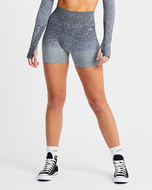 AYBL Pulse Ombré Seamless Shorts Grau | 386-MWTNOE