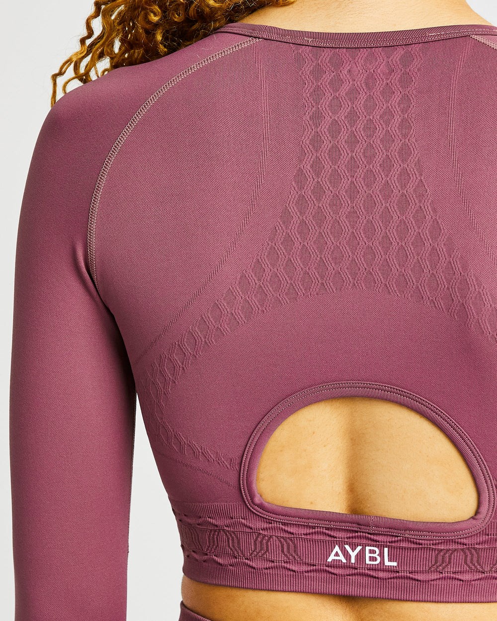 AYBL Oberteile Outlet Shop - Elevate Seamless Long Sleeve Crop Top Damen  Rosa